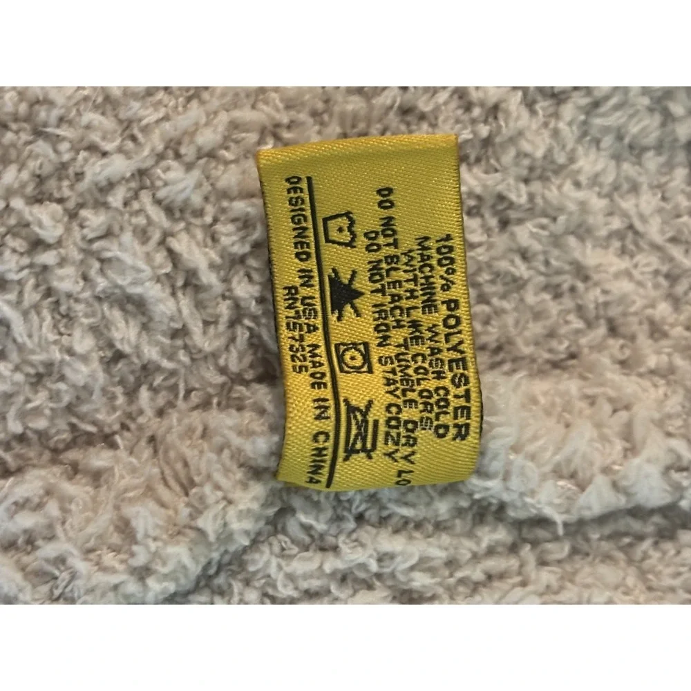 Big Blanket Co. Cozy Beige Premier Plush Long Hoodie Adult One Size EUC